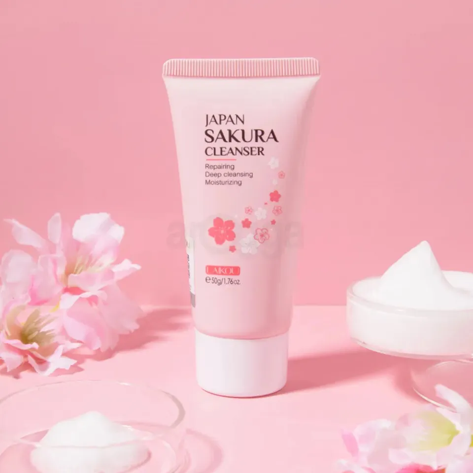 LAIKOU Japan Sakura Cleanser Whitening Face Wash 50ml