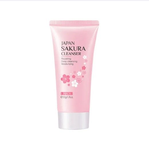 LAIKOU Japan Sakura Cleanser Whitening Face Wash 100ml - 4