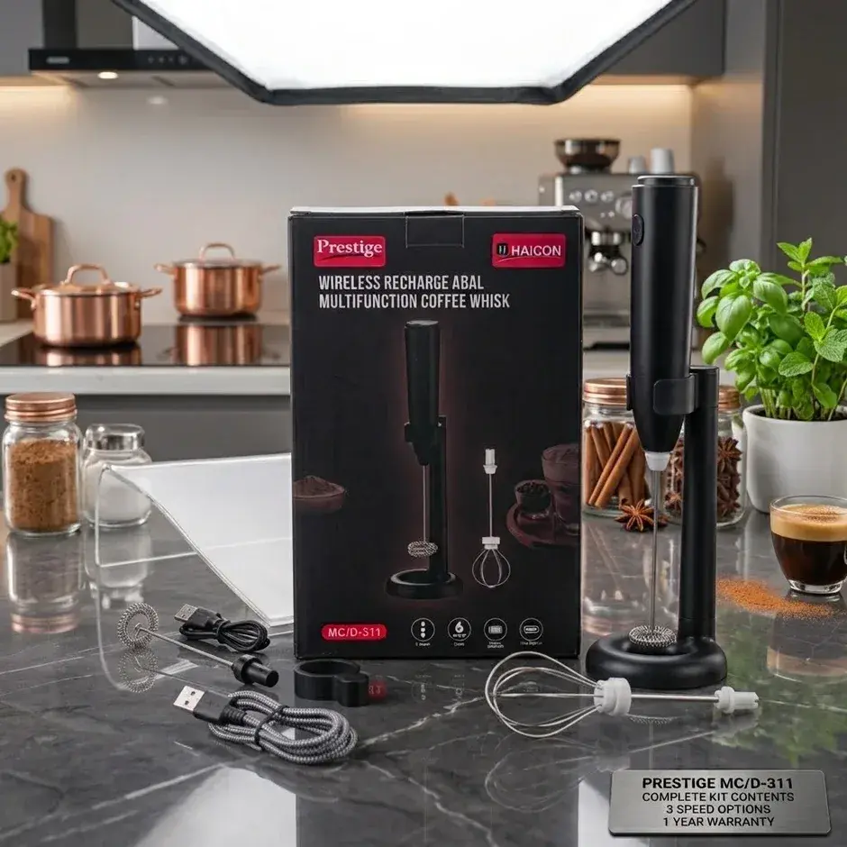 Prestige Mukti Wireless Rechargeable Multifunction Coffee Whisk - 4