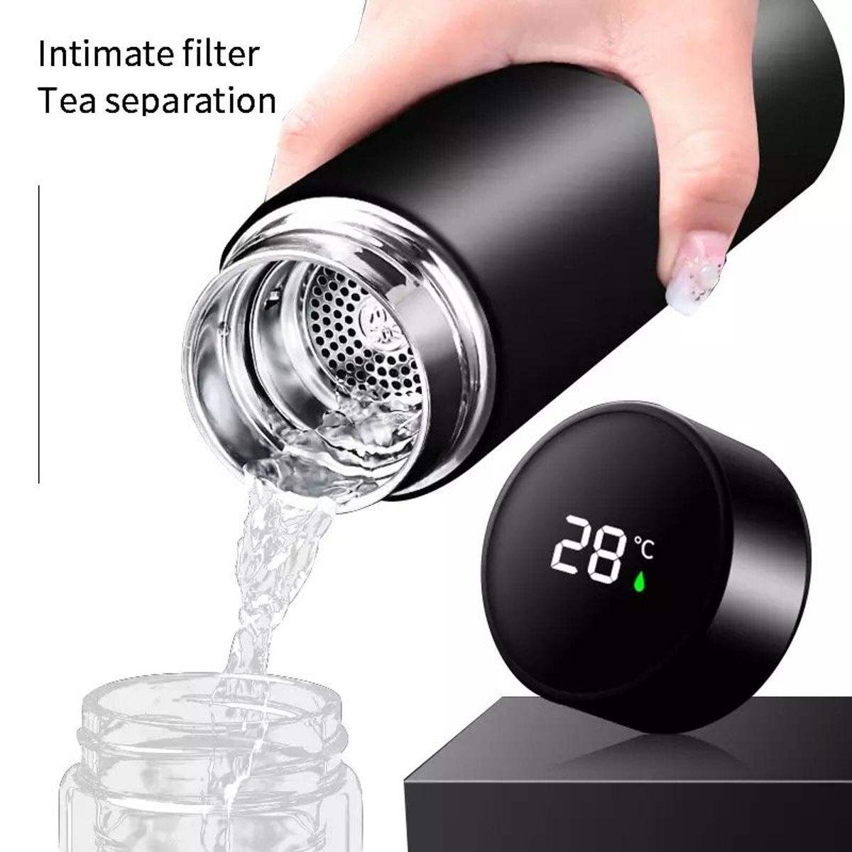 Smart Temperature Display Stainless Steel Vacuum Flask (500ml) - 3