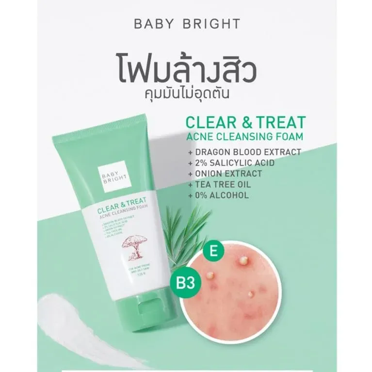 Baby Bright Anti-Acne Dragon Blood Cleansing Foam - 2