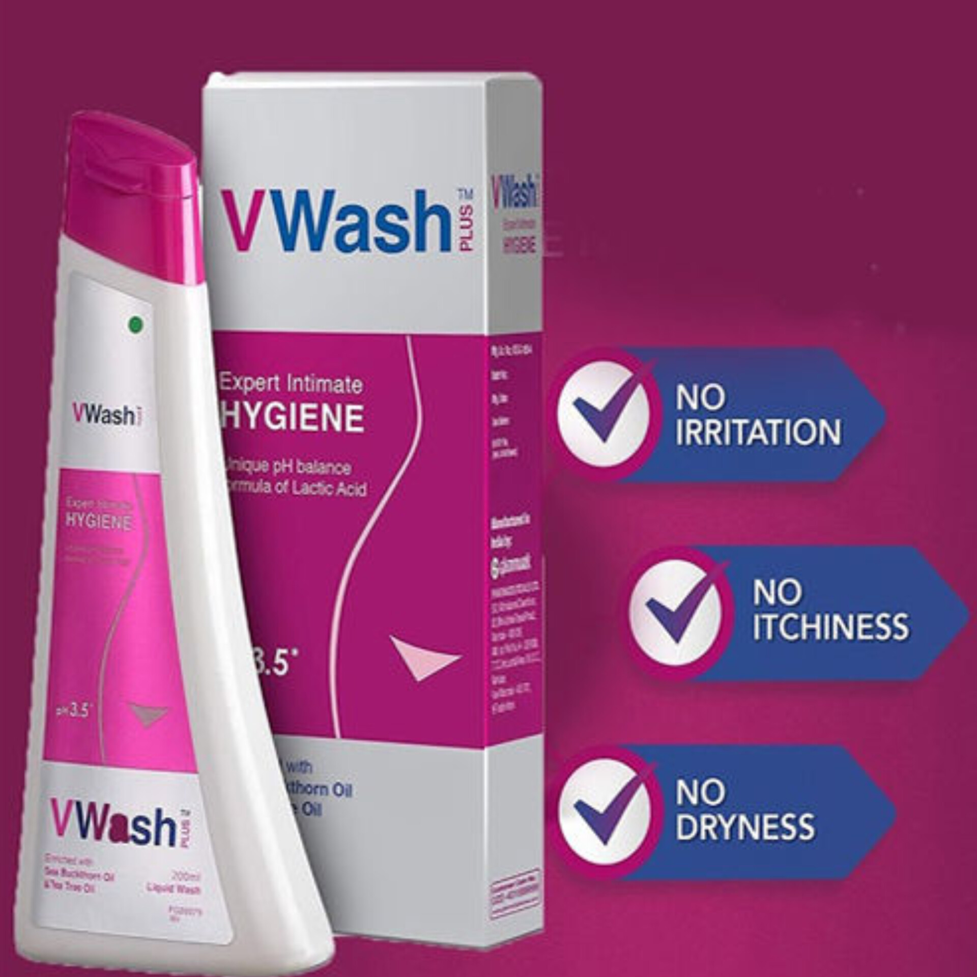 Products V Wash Plus Intimate Hygiene Liquid Wash 100ml - 2